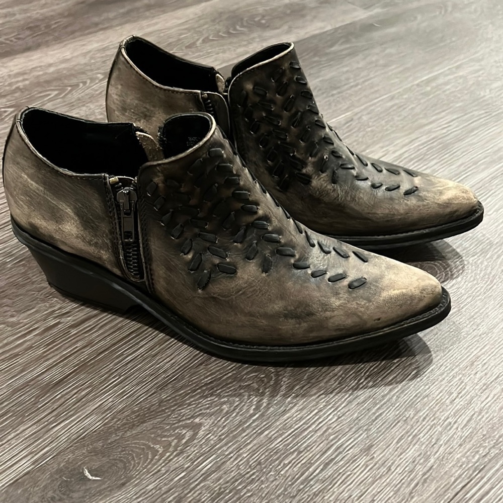 Free People Leather Bootie Size 37